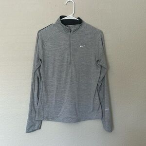 Nike drifit heathered gray hoodie